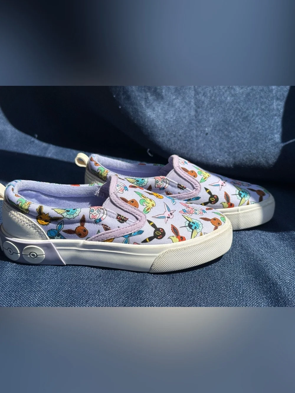 Ground Up Pokémon Eevee Evolutions Slip On Sneakers Kids Size 13
